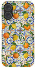 Load image into Gallery viewer, Orange and Lemon Tile Pattern - Phone Case