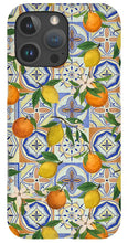 Load image into Gallery viewer, Orange and Lemon Tile Pattern - Phone Case