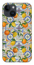 Load image into Gallery viewer, Orange and Lemon Tile Pattern - Phone Case