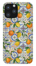 Load image into Gallery viewer, Orange and Lemon Tile Pattern - Phone Case