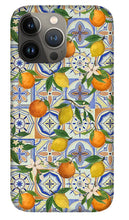 Load image into Gallery viewer, Orange and Lemon Tile Pattern - Phone Case