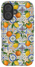 Load image into Gallery viewer, Orange and Lemon Tile Pattern - Phone Case