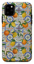 Load image into Gallery viewer, Orange and Lemon Tile Pattern - Phone Case