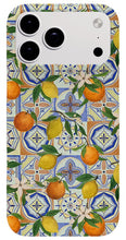 Load image into Gallery viewer, Orange and Lemon Tile Pattern - Phone Case
