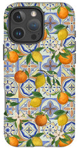 Load image into Gallery viewer, Orange and Lemon Tile Pattern - Phone Case