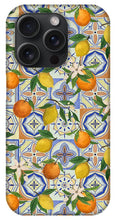 Load image into Gallery viewer, Orange and Lemon Tile Pattern - Phone Case