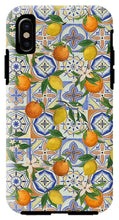Load image into Gallery viewer, Orange and Lemon Tile Pattern - Phone Case