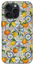 Load image into Gallery viewer, Orange and Lemon Tile Pattern - Phone Case