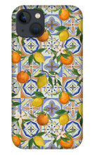 Load image into Gallery viewer, Orange and Lemon Tile Pattern - Phone Case