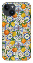 Load image into Gallery viewer, Orange and Lemon Tile Pattern - Phone Case