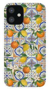 Orange and Lemon Tile Pattern - Phone Case