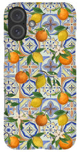 Load image into Gallery viewer, Orange and Lemon Tile Pattern - Phone Case