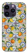 Load image into Gallery viewer, Orange and Lemon Tile Pattern - Phone Case