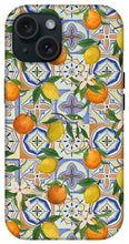 Load image into Gallery viewer, Orange and Lemon Tile Pattern - Phone Case