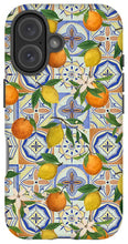 Load image into Gallery viewer, Orange and Lemon Tile Pattern - Phone Case