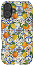 Load image into Gallery viewer, Orange and Lemon Tile Pattern - Phone Case