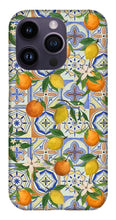 Load image into Gallery viewer, Orange and Lemon Tile Pattern - Phone Case