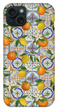 Load image into Gallery viewer, Orange and Lemon Tile Pattern - Phone Case