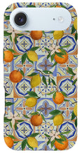 Load image into Gallery viewer, Orange and Lemon Tile Pattern - Phone Case