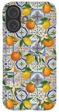Load image into Gallery viewer, Orange and Lemon Tile Pattern - Phone Case