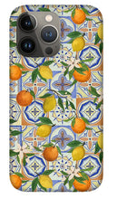 Load image into Gallery viewer, Orange and Lemon Tile Pattern - Phone Case