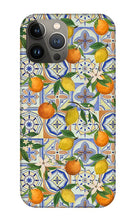 Load image into Gallery viewer, Orange and Lemon Tile Pattern - Phone Case