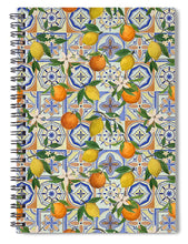 Load image into Gallery viewer, Orange and Lemon Tile Pattern - Spiral Notebook