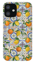 Load image into Gallery viewer, Orange and Lemon Tile Pattern - Phone Case