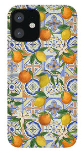 Orange and Lemon Tile Pattern - Phone Case