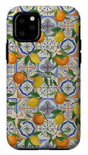 Load image into Gallery viewer, Orange and Lemon Tile Pattern - Phone Case