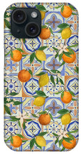 Load image into Gallery viewer, Orange and Lemon Tile Pattern - Phone Case