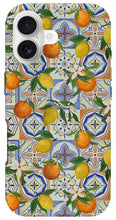 Load image into Gallery viewer, Orange and Lemon Tile Pattern - Phone Case