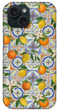 Load image into Gallery viewer, Orange and Lemon Tile Pattern - Phone Case
