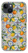 Load image into Gallery viewer, Orange and Lemon Tile Pattern - Phone Case