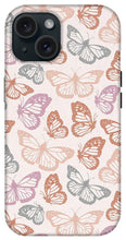 Load image into Gallery viewer, Orange and Pink Butterfly Pattern - Phone Case
