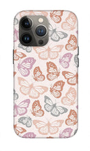 Load image into Gallery viewer, Orange and Pink Butterfly Pattern - Phone Case