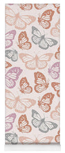 Load image into Gallery viewer, Orange and Pink Butterfly Pattern - Yoga Mat