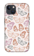 Load image into Gallery viewer, Orange and Pink Butterfly Pattern - Phone Case
