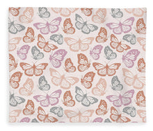 Load image into Gallery viewer, Orange and Pink Butterfly Pattern - Blanket