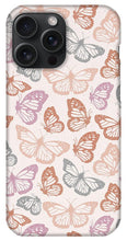 Load image into Gallery viewer, Orange and Pink Butterfly Pattern - Phone Case