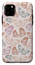 Load image into Gallery viewer, Orange and Pink Butterfly Pattern - Phone Case