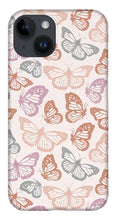 Load image into Gallery viewer, Orange and Pink Butterfly Pattern - Phone Case