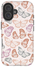 Load image into Gallery viewer, Orange and Pink Butterfly Pattern - Phone Case