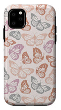 Load image into Gallery viewer, Orange and Pink Butterfly Pattern - Phone Case
