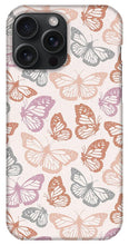 Load image into Gallery viewer, Orange and Pink Butterfly Pattern - Phone Case