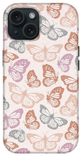 Load image into Gallery viewer, Orange and Pink Butterfly Pattern - Phone Case