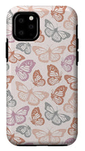 Load image into Gallery viewer, Orange and Pink Butterfly Pattern - Phone Case