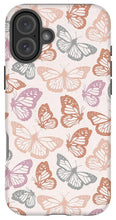 Load image into Gallery viewer, Orange and Pink Butterfly Pattern - Phone Case
