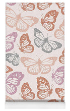 Load image into Gallery viewer, Orange and Pink Butterfly Pattern - Yoga Mat