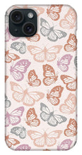 Load image into Gallery viewer, Orange and Pink Butterfly Pattern - Phone Case